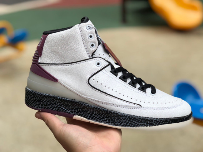 Off White x Air Jordan 2 Retro SP White Dark Purple Black