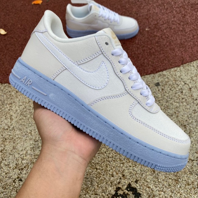 Air Force 1 Low '07 LV8 EMB Summit White Blue Whisper