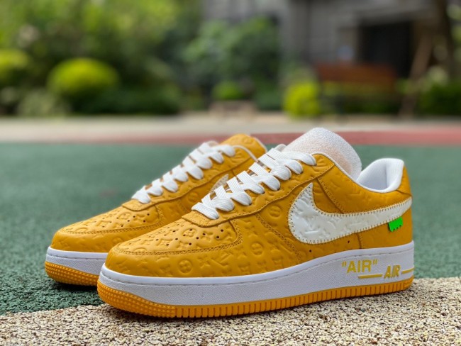 Louis Vuitton and Nike Air Force 1 Friends & Family Yellow