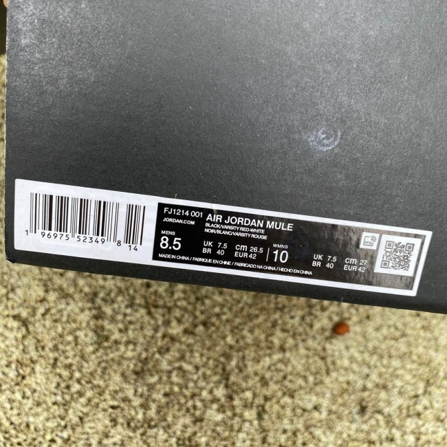 Air Jordan 1 Mule Golf Bred