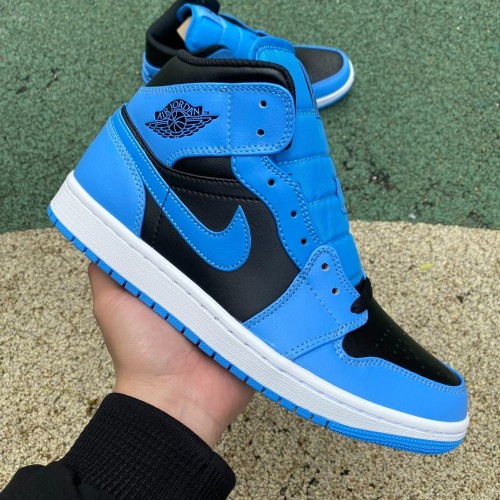 Air Jordan 1 Mid University Blue Black