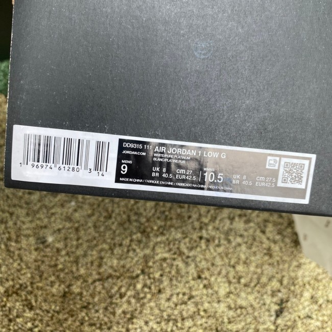 Air Jordan 1 Retro Low Golf White Gum