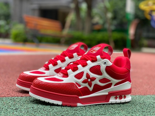 Louis Vuitton LV Skate Sneaker Red White