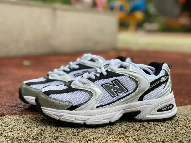 New Balance 530 White Silver Metallic Black