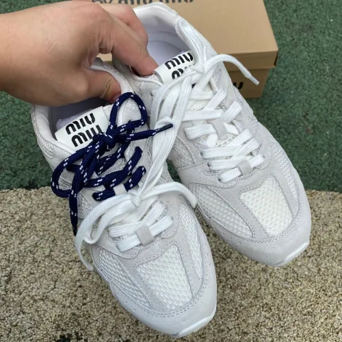New Balance X Miu Miu 530 SL suede and mesh sneakers