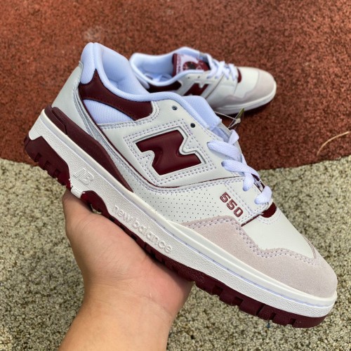 New Balance 550 Sea Salt Burgundy