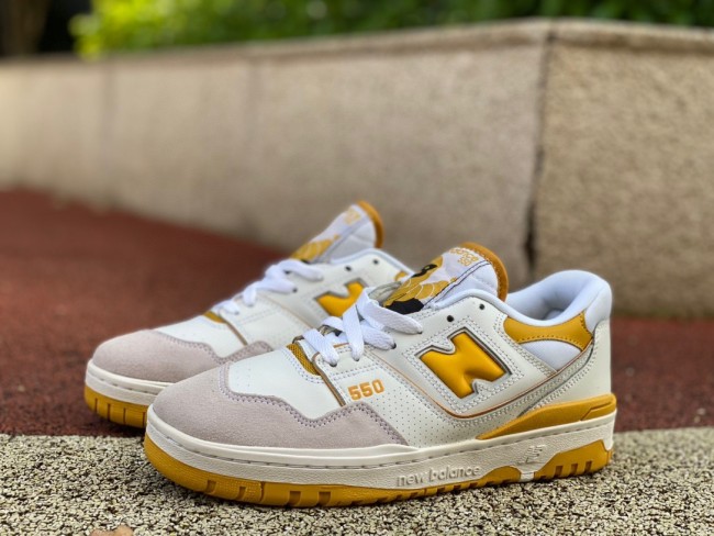 New Balance 550 Sea Salt Varsity Gold