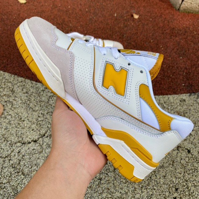 New Balance 550 Sea Salt Varsity Gold