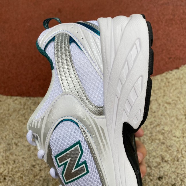 New Balance 530 White Silver Green