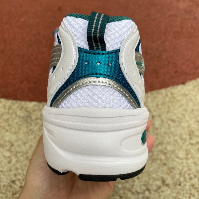 New Balance 530 White Silver Green