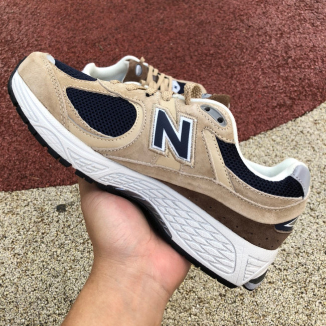 New Balance 2002R Beige Navy Blue