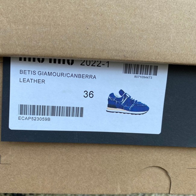 New Balance x Miu Miu 574 shoes