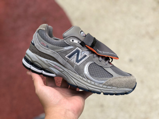 New Balance 2002R Grey Brown Pouch