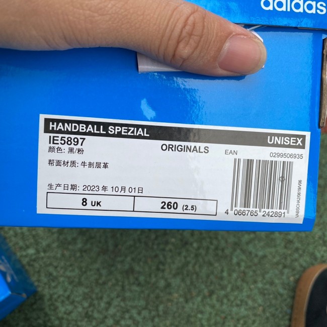 Adidas Handball Spezial Suede Shoes 'Black/Pink'