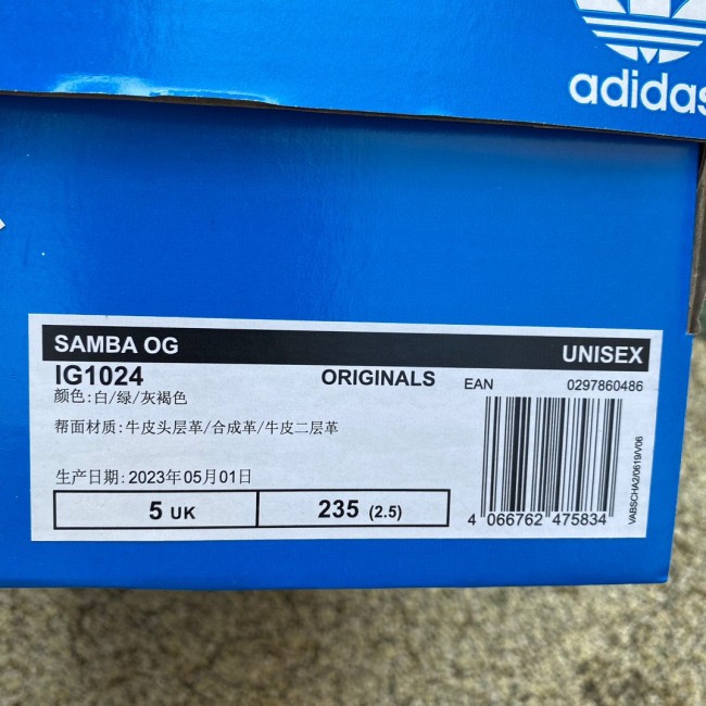 Adidas Samba OG Footwear White Green