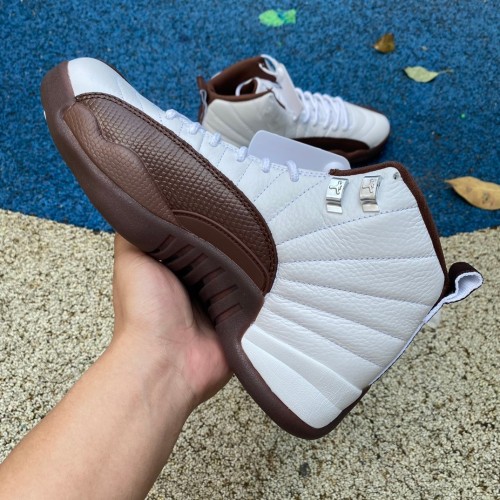 SoleFly x Air Jordan 12  White/Baroque Brown