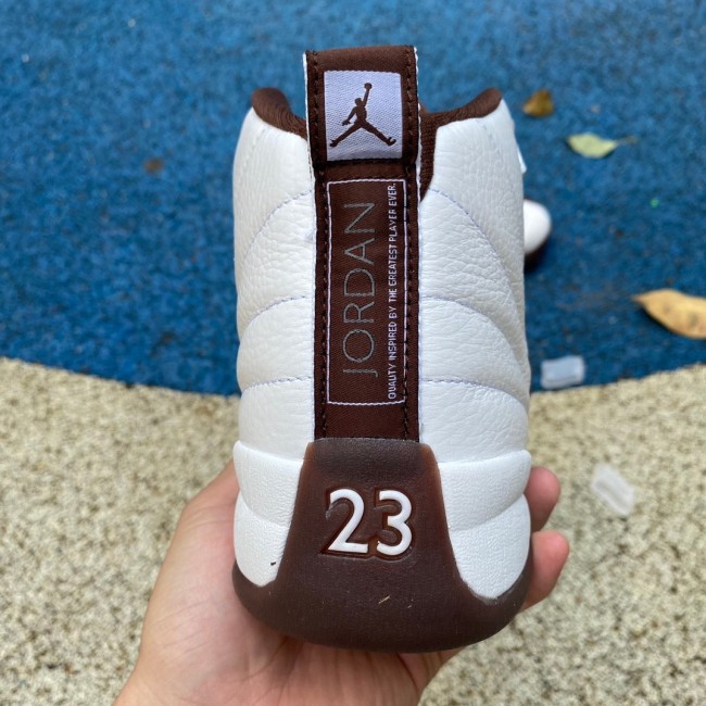 SoleFly x Air Jordan 12  White/Baroque Brown