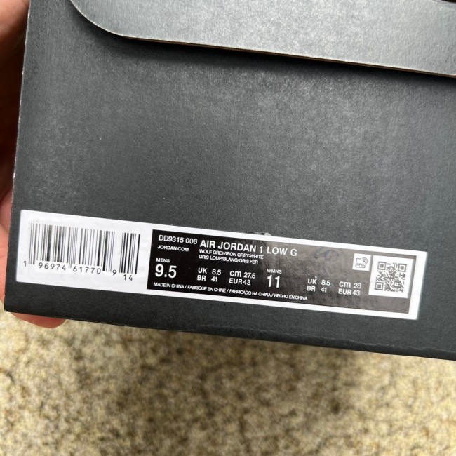 Air Jordan 1 Retro Low Golf Wolf Grey Gum