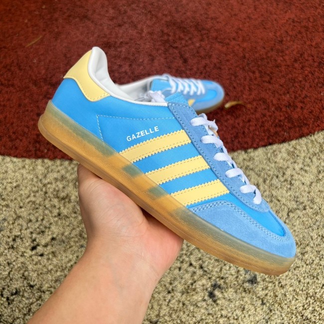 Adidas Gazelle Indoor Semi Blue Burst Almost Yellow