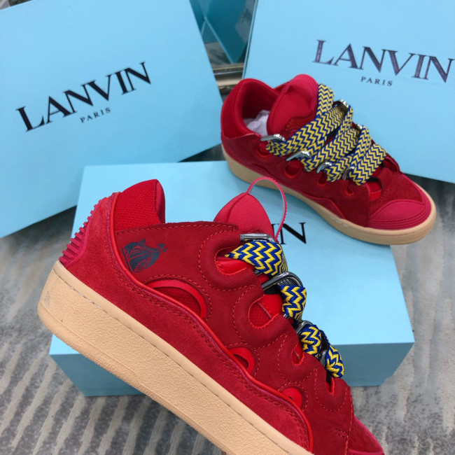 Lanvin Leather Curb Poppy Red