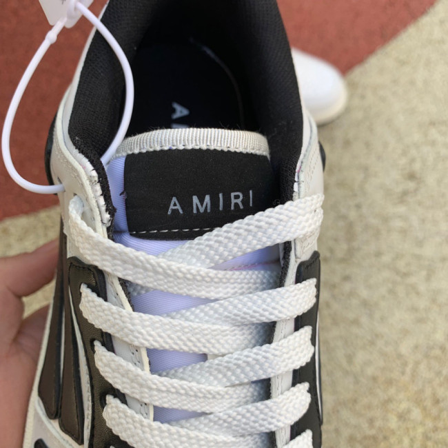 AMIRI Skel Top Low White Black White