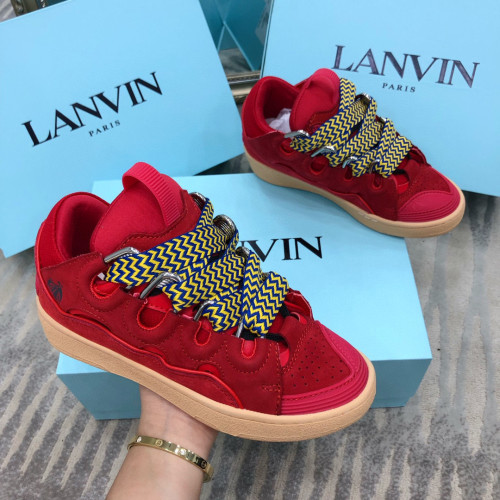 Lanvin Leather Curb Poppy Red