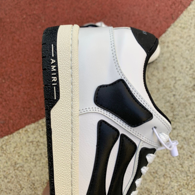 AMIRI Skel Top Low White Black White