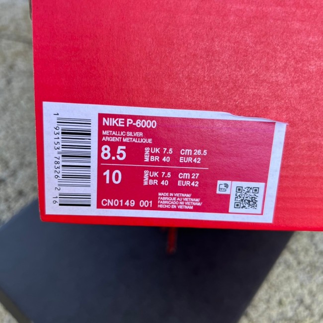 Nike P-6000 Metallic Silver