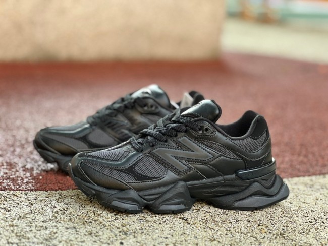 New Balance 9060 Triple Black Leather