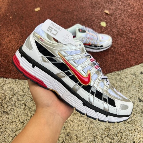 Nike P-6000 White Gold Red