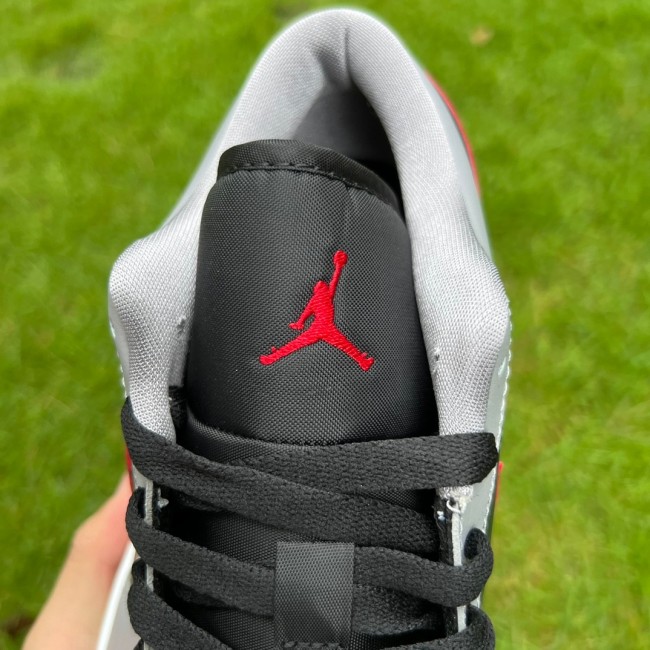 Air Jordan 1 Low Cement Grey Fire Red