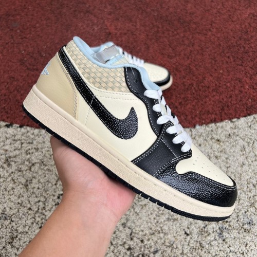 Nike Air Jordan 1 Low SE Coconut Milk Black Muslin