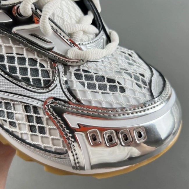 Bottega Veneta Orbit Silver White