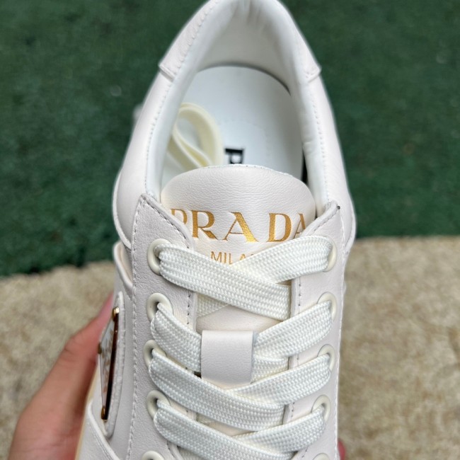 Prada Downtown Low Top Sneakers Leather