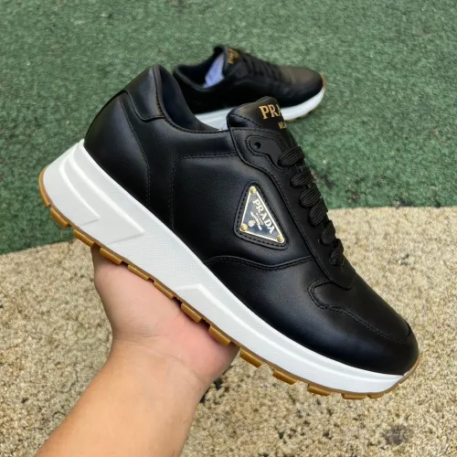 Prada Downtown Low Top Sneakers Leather