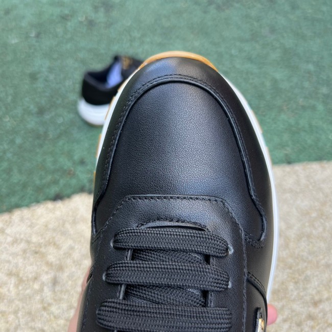 Prada Downtown Low Top Sneakers Leather