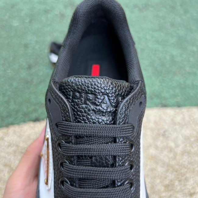 Prada Downtown Low Top Sneakers Leather