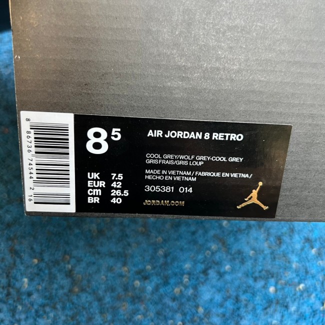 Air Jordan 8 Retro Cool Grey