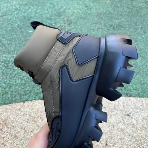 Prada Cloudbust Thunder High Top Olive