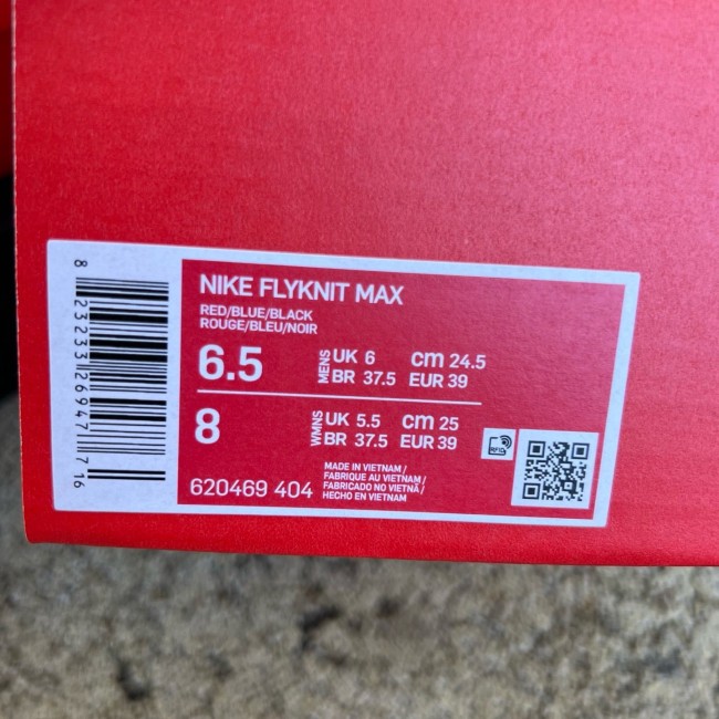 Nike Flyknit Air Max Photo Blue Total Crimson