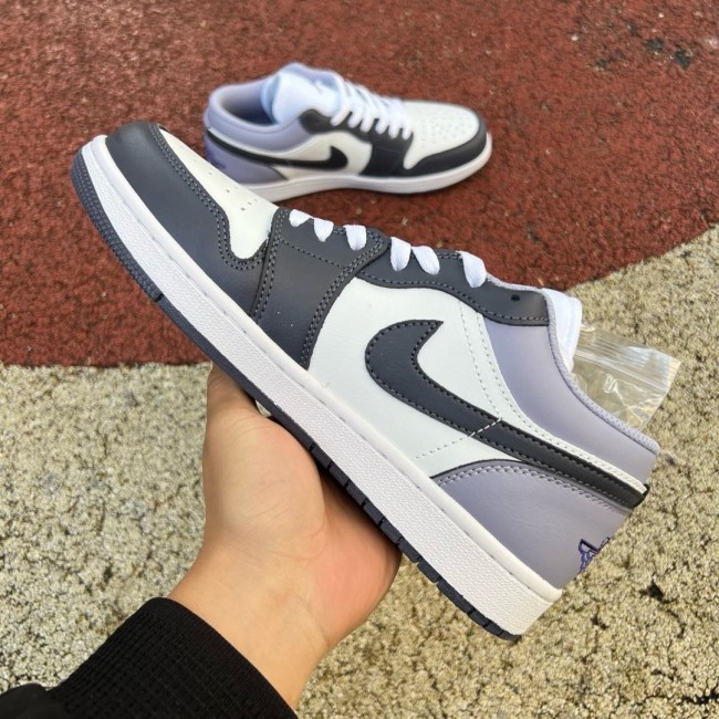 Air Jordan 1 Low Purple/White