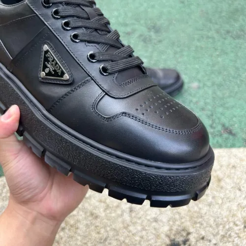 Prada Downtown Low Top Re-Nylon Sneakers Black