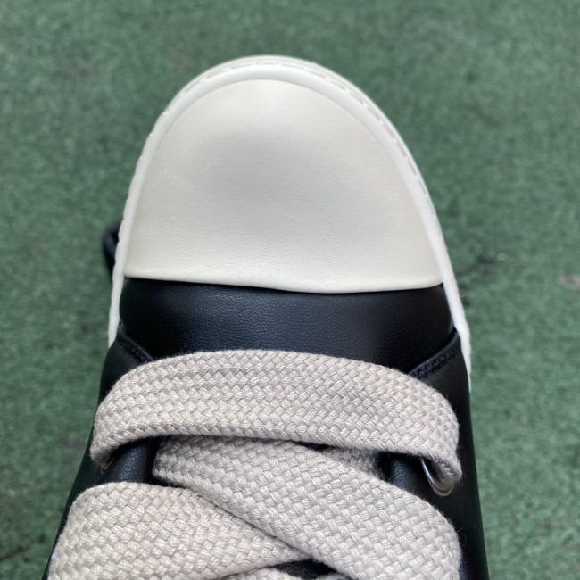 Rick Owens Porterville Jumbo Laced Padded Low Black Milk