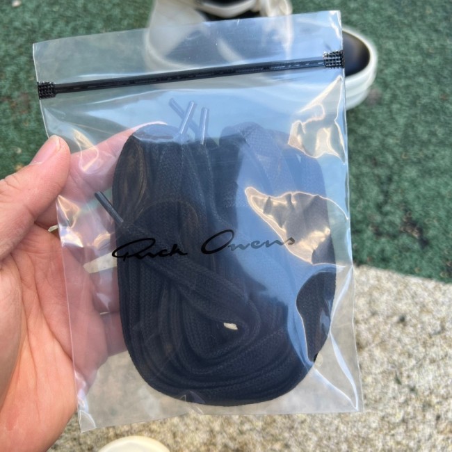 Rick Owens Hollywood Mega Bumper Geobasket High Black Milk