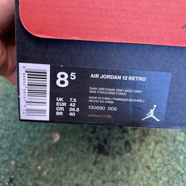 Air Jordan 12 Retro Dark Grey