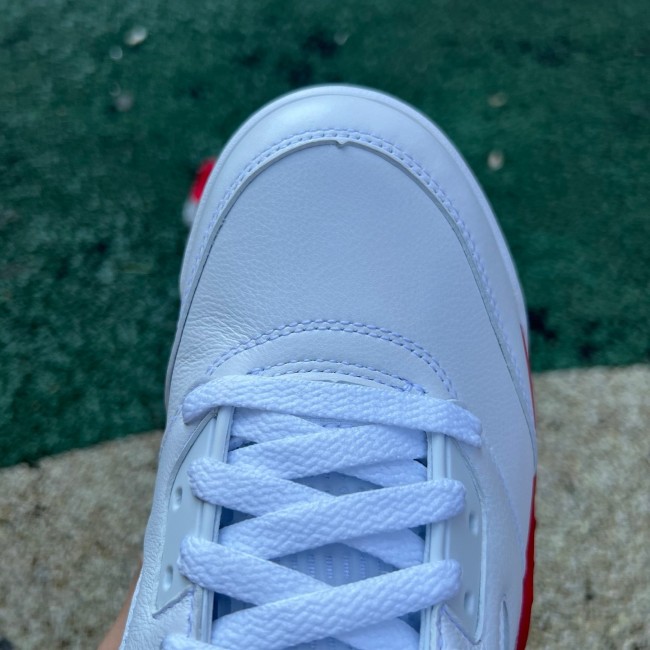 Air Jordan 5 Retro Fire Red Black Tongue (2025)