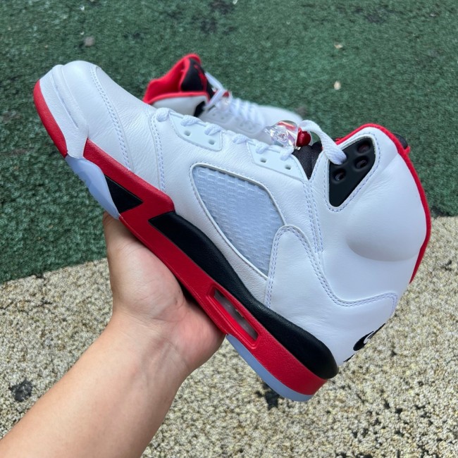 Air Jordan 5 Retro Fire Red Black Tongue (2025)