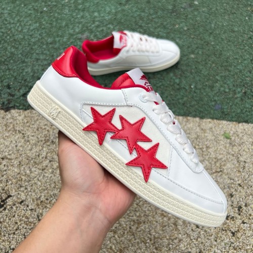 AMIRI Pacific Stars White Varsity Red