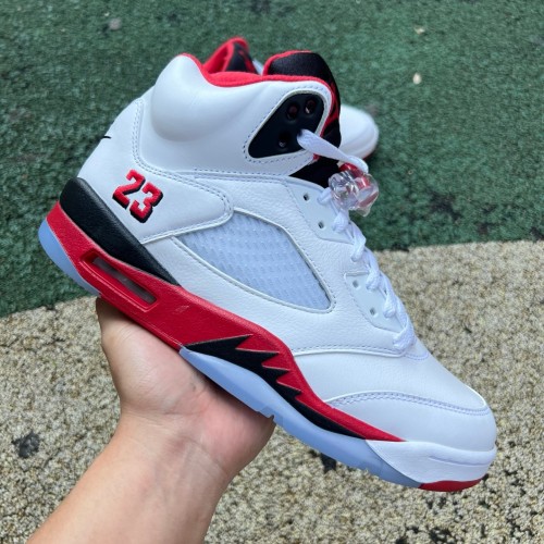 Air Jordan 5 Retro Fire Red Black Tongue (2025)