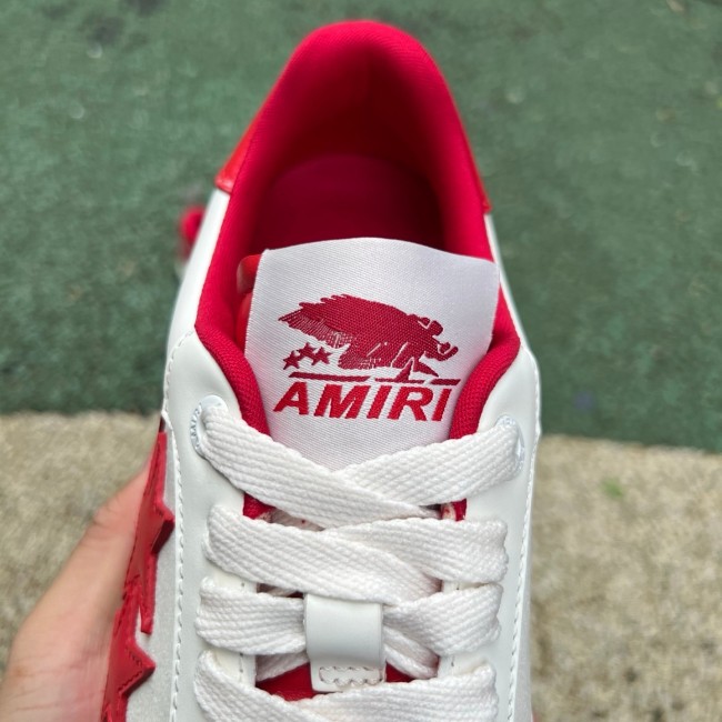 AMIRI Pacific Stars White Varsity Red